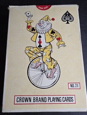 ♥️♣️Vintage Crown Brand Jumbo Playing Cards